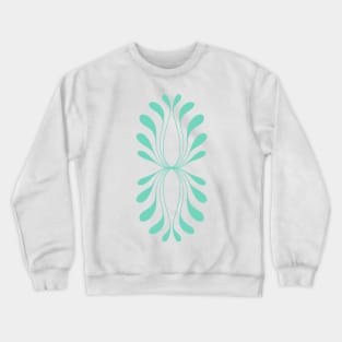 turquoise flow pattern Crewneck Sweatshirt